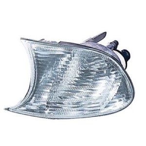 Right (Passenger) Park Light Assembly for 2000 - 2001 BMW 325Ci, Convertible + 2 Door; Coupe, Parking/Signal/Marker Combo with White Lens Cover,  63126904308, Replacement