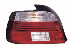 Left (Driver) Rear Tail Light Lens/Housing Assembly Replacement for 2001 - 2003 BMW 540i (4 Door; Sedan), with White Turn Signal Lens,  63216902529, Replacement