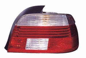 Right (Passenger) Rear Tail Light Assembly Replacement Housing/Lens/Cover for 2001-2003 BMW 525i Sedan, 4-Door, w/White Turn Signal Lens;  63216902530, Replacement