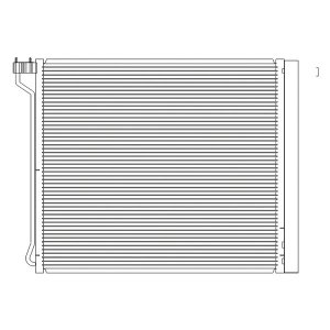A/C Condenser for 2008 - 2014 BMW X5 E70 Series,  64509239944, Replacement