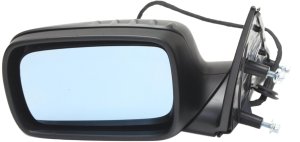 Power Mirror for BMW 7-Series (2002-2008), Left (Driver) Side, Power Folding, Heated, Paintable with Memory, Replacement Models: 745i, 745Li, 750i, 750Li, 760i, 760Li.
