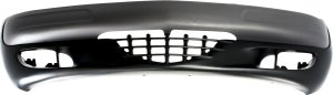 Front Bumper Cover for PT Cruiser by Chrysler, for Years 2001-2005, Textured and Primed (Ready to Paint) Design, w/ Holes for Fog Light, Replacement