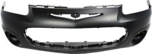 Front Bumper Cover for Chrysler Sebring 2001-2003 Convertible, Primed (Ready to Paint), without Fog Light Holes, Replacement