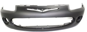 Front Bumper Cover for Chrysler Sebring 2001-2003, Sedan, Primed (Ready to Paint), with Fog Light Holes, Replacement