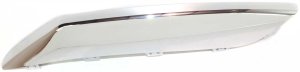 Front Bumper Molding for Chrysler Pacifica 2004-2006, Left (Driver) Side, Upper Position, Plastic Material, Chrome Color, Replacement