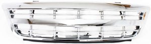 Chrome Shell and Insert Grille for Chevrolet Venture 2001-2005, Replacement