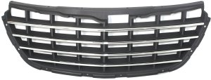 Grille for Chrysler Pacifica 2004-2006, Plastic Painted Gray Shell and Insert with Chrome Insert Molding, Suitable for Limited/Touring Models, Replacement