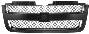 Grille for Chevrolet Trailblazer LT Model (2006-2009), Paint to Match Shell and Insert, with Chrome Insert Opening Molding, Replacement
