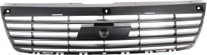 Front Bumper Grille for 2006-2008 Malibu, Upper, Black Shell and Insert, Designed for LS, LT, LTZ and Classic Models, Replacement