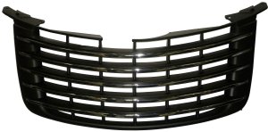 Grille for Chrysler PT Cruiser 2006-2010, Primed (Ready to Paint) Shell and Insert, with Chrome Insert Molding, Replacement