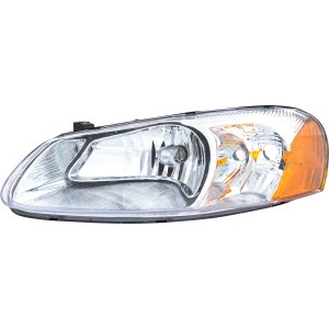 Headlight Assembly for 2003-2003 Chrysler Sebring (Convertible/Sedan) & 2003-2006 Dodge Stratus (Sedan), Left (Driver), Halogen, Replacement