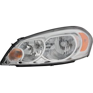 Composite Halogen Headlight Assembly for Chevrolet IMPALA 2006-2013, IMPALA LIMITED 2014-2016, MONTE CARLO 2006-2007, Left (Driver), Replacement