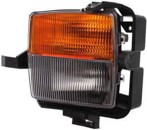 Front Fog Light Assembly for Cadillac CTS 2003-2007 with Signal Light, Left (Driver), Excludes V Model, Replacement