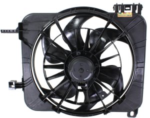 Radiator Fan Shroud Assembly for Chevrolet Cavalier 1995-2002, with Air Conditioning, Replacement