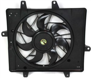 Radiator Fan Assembly for 2001-2005 PT Cruiser, Without Turbo, Replacement