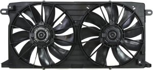 Radiator Fan Assembly for Aurora (2001-2003), Deville (2000-2005), Dual Fan, 8 Cyl Engine, Replacement