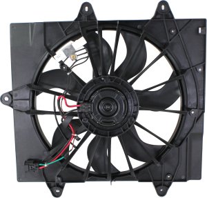 Radiator Fan Assembly for 2004-2005 PT Cruiser, with Turbo, Single Plug, Chrysler, Replacement