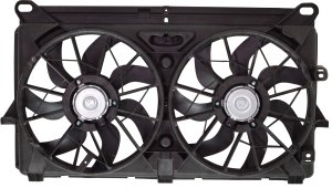 Radiator Fan Shroud Assembly for Chevrolet Silverado Pickup 2007-2013, Without Extra Duty Cooling, Replacement