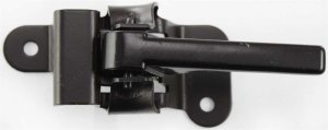 Front Interior Door Handle for Chevrolet Astro / GMC Safari 1985-1992 Smooth Black, Metal, Left (Driver), Replacement