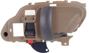 Front Interior Door Handle Right (Passenger) for Chevrolet C/K Full Size Pickup 1995-2002, Suburban 1995-1999, Beige (Equal to Rear), Replacement