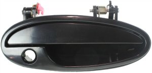 Front Exterior Door Handle for Chevrolet Impala 2000-2005, Right (Passenger), Plastic, Black, with Keyhole, Paint to Match, Replacement