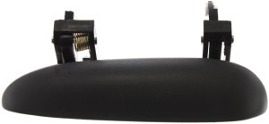 Front Exterior Door Handle for Chevrolet Cavalier 1995-2005, Left (Driver), Plastic, Textured Black, Without Keyhole, Replacement
