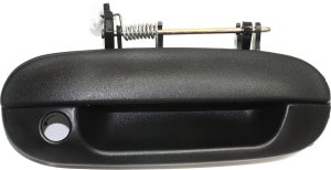 Front Exterior Door Handle for Chevrolet Trailblazer/GMC Envoy 2002-2009, Right (Passenger), Textured Black with Keyhole, Replacement