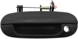 Front Exterior Door Handle for Chevrolet Trailblazer/GMC Envoy 2002-2009, Left (Driver), Textured Black with Keyhole, Replacement