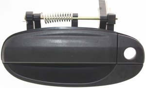 Exterior Front Door Handle Assembly for Chevrolet Aveo 2004-2008/Aveo5 2009-2011, Textured Black, Left (Driver) Side, Replacement