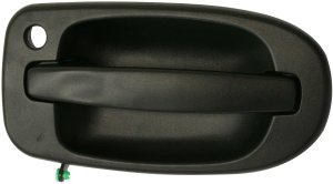 Front Exterior Door Handle for Chevrolet Venture 1997-2005 / Uplander 2005-2009, Left (Driver), Textured Black with Keyhole, Replacement