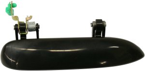 Front Exterior Door Handle for Chevrolet Lumina 1995-2001/Buick Rendezvous 2002-2007, Right (Passenger), Smooth Black, Plastic, Replacement