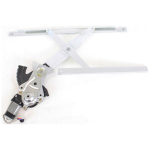 Front Window Regulator for Chevrolet Cavalier 1995-2005, Right (Passenger) Power with Motor, 2-Door Coupe, Replacement