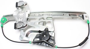 Power Front Window Regulator with Motor for Cadillac DeVille Sedan 2000-2005, Left (Driver), Replacement
