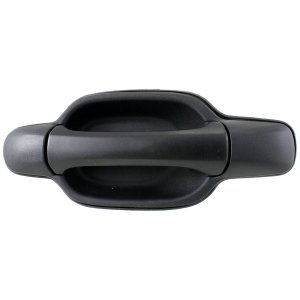 Rear Exterior Door Handle for GMC Canyon / Chevrolet Colorado 2004-2012, Left (Driver), Textured Black Plastic, Replacement