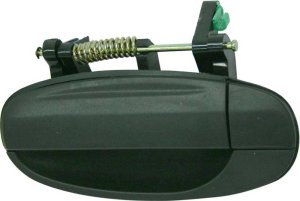 Textured Black Rear Exterior Door Handle Assembly for Chevrolet Aveo 2004-2006/Aveo5 2009-2011, Left (Driver), Replacement