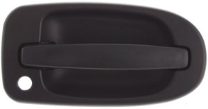 Exterior Rear Door Handle for Oldsmobile Silhouette/Chevrolet Venture 1997-2004, Right (Passenger) Side Sliding Door, Textured Black, with Keyhole, Replacement