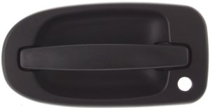 Exterior Rear Door Handle for Oldsmobile Silhouette/Chevrolet Venture 1997-2004, Left (Driver) Side Sliding Door, Textured Black with Keyhole, Replacement