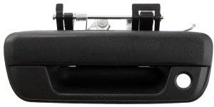 Tailgate Handle for Chevrolet Colorado 2004-2012, Outdoor Use, Textured Black Finish with Keyhole, Replacement