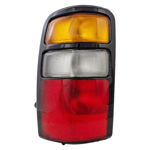 Tail Light Assembly for Chevrolet Suburban 2004-2006, Left (Driver) Side, Amber/Clear/Red Lens, Replacement