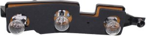 Tail Light Connector Plate for Chevrolet/GMC C/K Full Size Pickup 1988-2000, Right (Passenger), with Bulb, Excludes 15,000 Lbs. GVW, Replacement