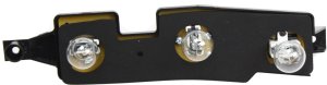 Tail Light Connector Plate with Bulb for Chevrolet C/K Full Size Pickup 1988-2000, Left (Driver) Side, Excludes 15,000 Lbs. GVW, Replacement