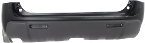 Rear Bumper Cover for Chevrolet Equinox 2005-2006, Top Primed (Ready to Paint); Bottom Textured, LS/LT Models, Replacement
