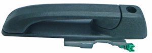 Front Left (Driver) Outer Door Handle for 2005 - 2010 Jeep Commander, Black Textured w/o Chrome Trim,  55394237AI Replacement