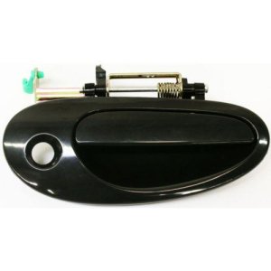 Front Right (Passenger) Outer Door Handle for 1998 - 2004 Chrysler LHS, Black Exterior Replacement,  LF02DX8AE