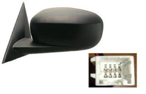 Left (Driver) Outside Rear View Mirror Assembly for 2006 - 2009 Dodge Charger, Power, Heated, Non-Folding, Code GTR/XR, Paint to Match,  1CJ991XRAC-PFM, Replacement