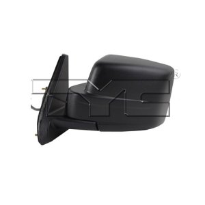 Left (Driver) Outside Rear View Mirror Assembly for 2010 - 2016 Jeep Patriot, Power, Heated, Fold-Away, GTL Code, Textured,  5155459AL, Replacement