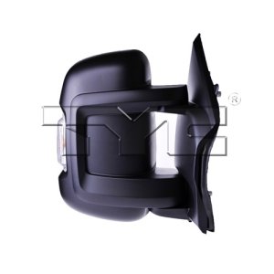Left (Driver) Side View Mirror Assembly for 2014 - 2022 Ram ProMaster 1500, Outside Rear View w/o Temperature Sensor, Non-Extended, Manual Folding,  5VE99JXWAH, Replacement