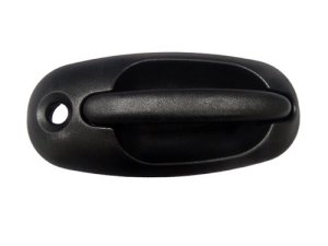 Right (Passenger) Rear Outer Door Handle for 1996 - 2000 Plymouth Voyager, Sliding Door Handle with Cylinder Hole, Paint to Match,  QJ98SJM, Replacement