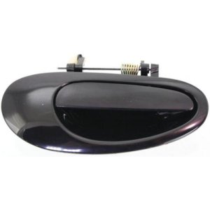Exterior Rear Right (Passenger) Door Handle for 1998 - 2004 Chrysler 300M, Outer Side Replacement, Black;  LF04DX8AE