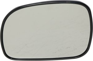 Heated Mirror Glass with Backing Plate for 1996-2004 Dodge Caravan/Grand Caravan, Chrysler Town and Country, Left (Driver) Side, Replacement